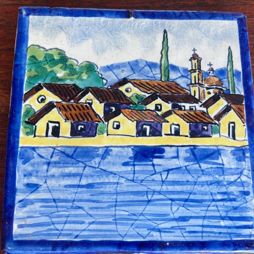 Italian Majolica Tile Trivet